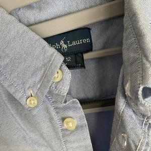 Ralph Lauren Boys Button Down in Classic Blue